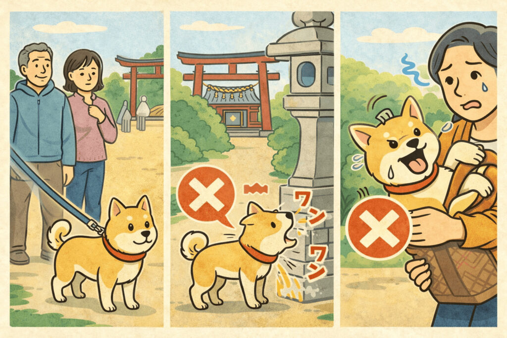 神社で守るべき犬連れ参拝のマナー